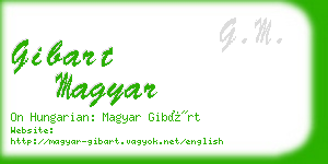 gibart magyar business card